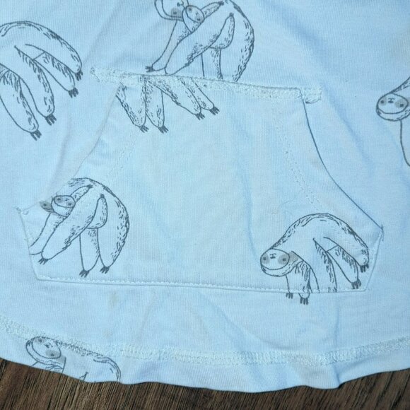 Oliver & Rain Sloth Tee 3T White - Picture 2 of 3